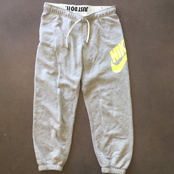 yellow nike sweats